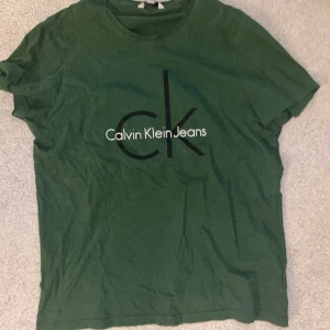 T-shirt  - En grön T-shirt från Calvin Klein i storlek L. Kontakta för fler bilder och pris