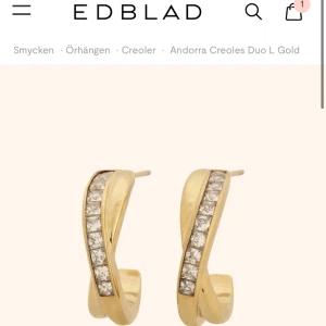 Andorra Creoles Duo L Gold - Säljer nu jättefina örhängen från EDBLAD, i rostfritt stål. Orginalpris: 499kr, mitt pris 99kr!