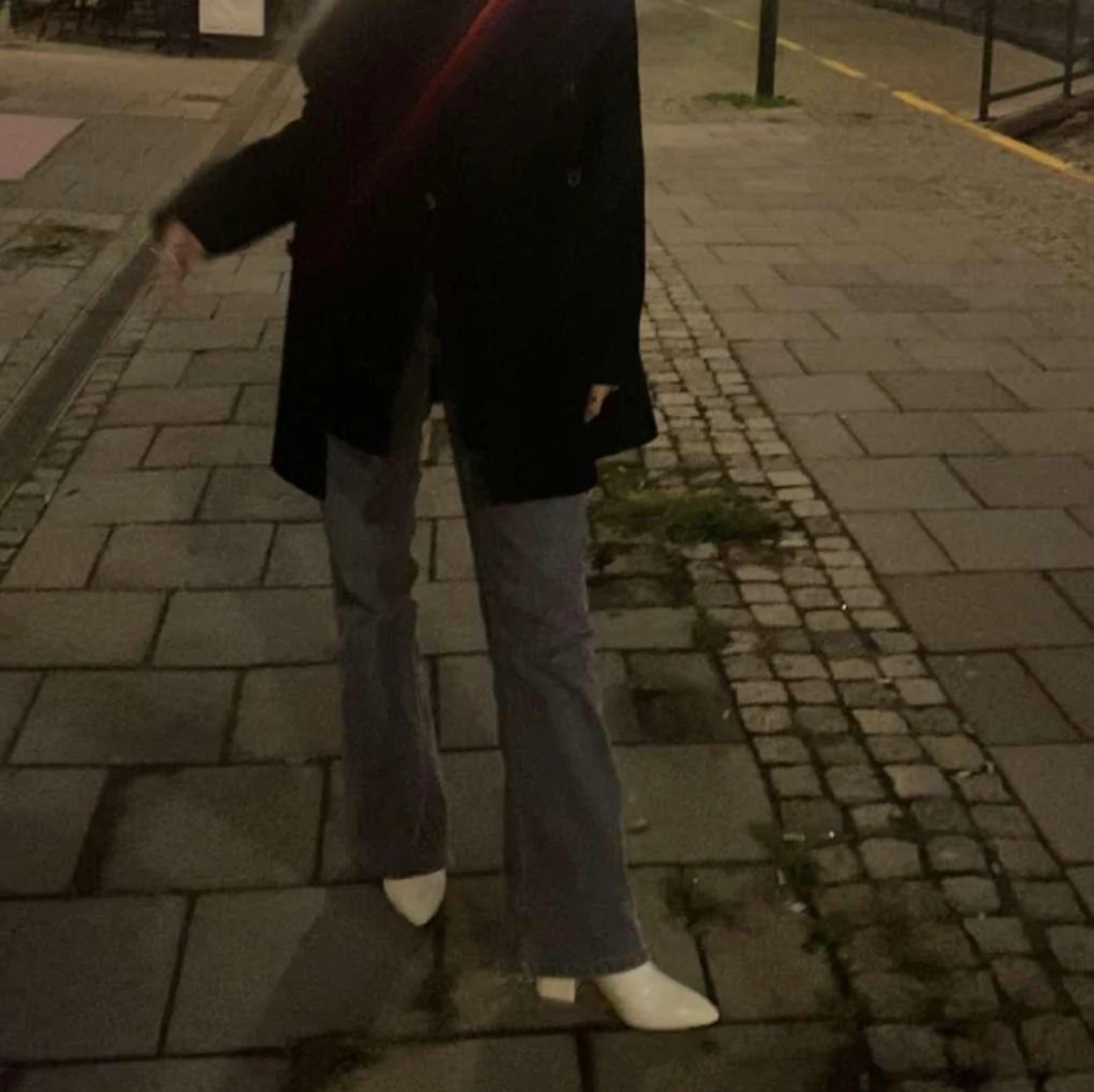 Gråa bootcut jeans - 90