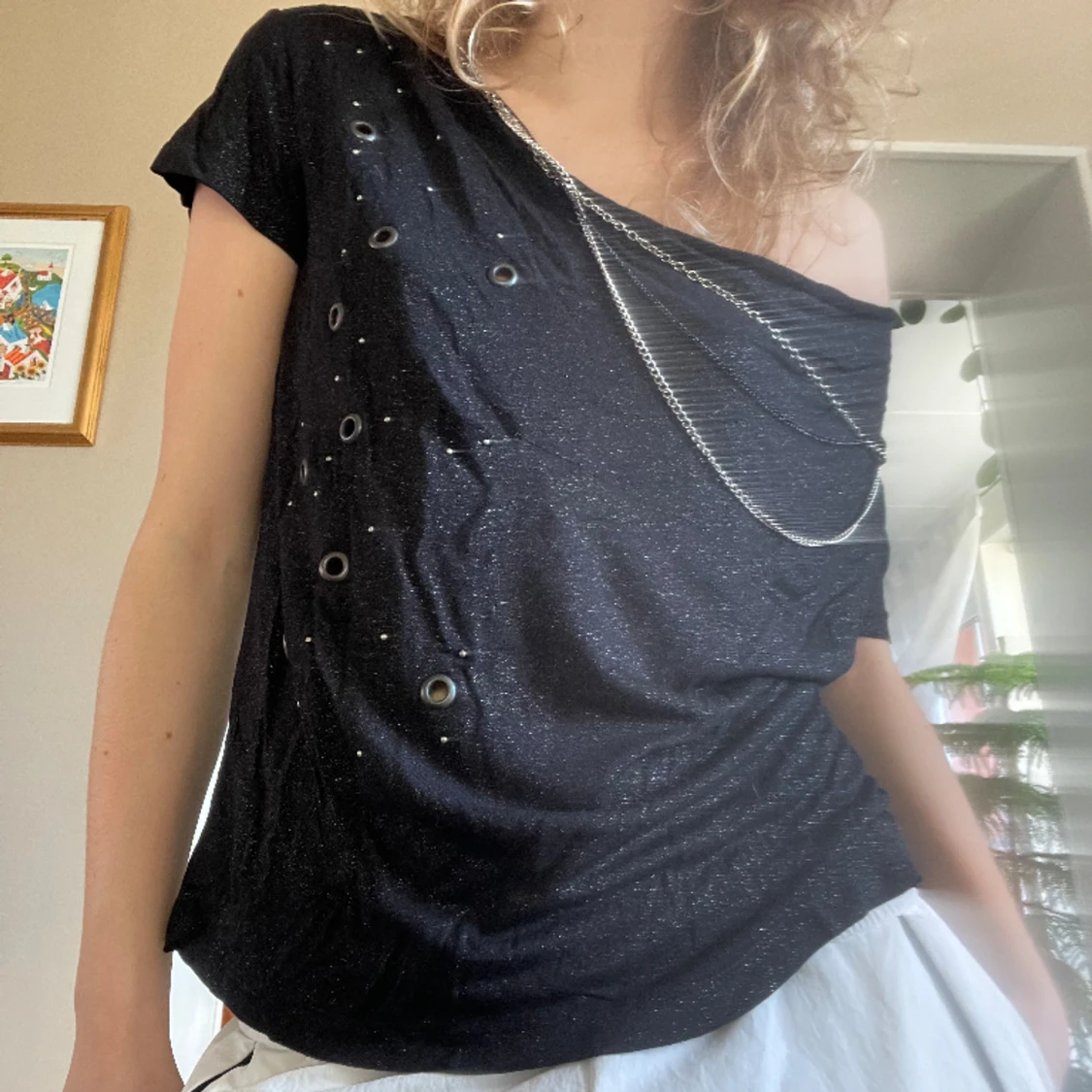 Off shoulder tröja - 90