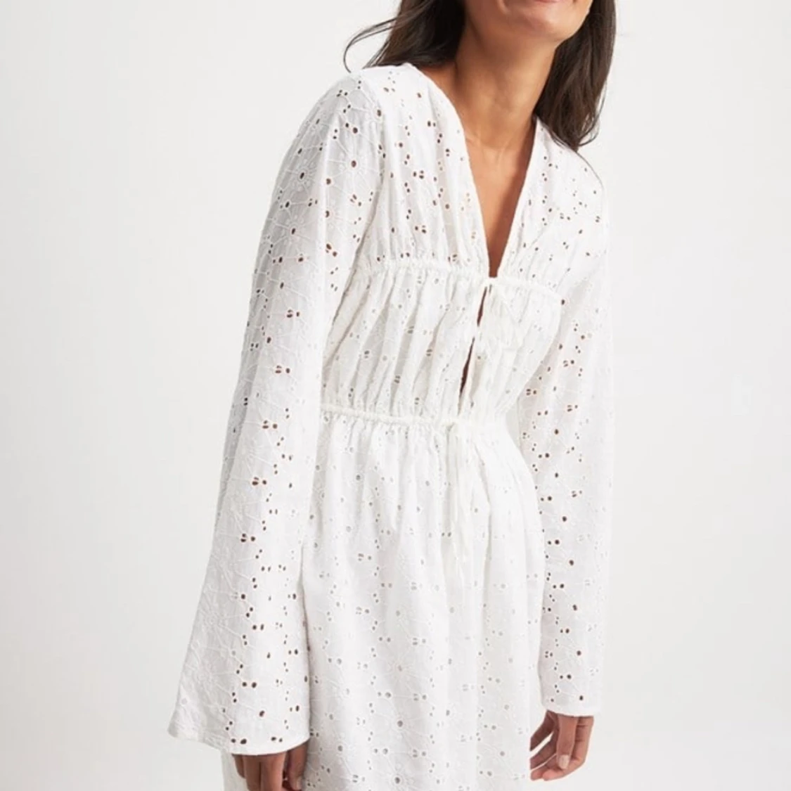 Fin vit klänning - 90