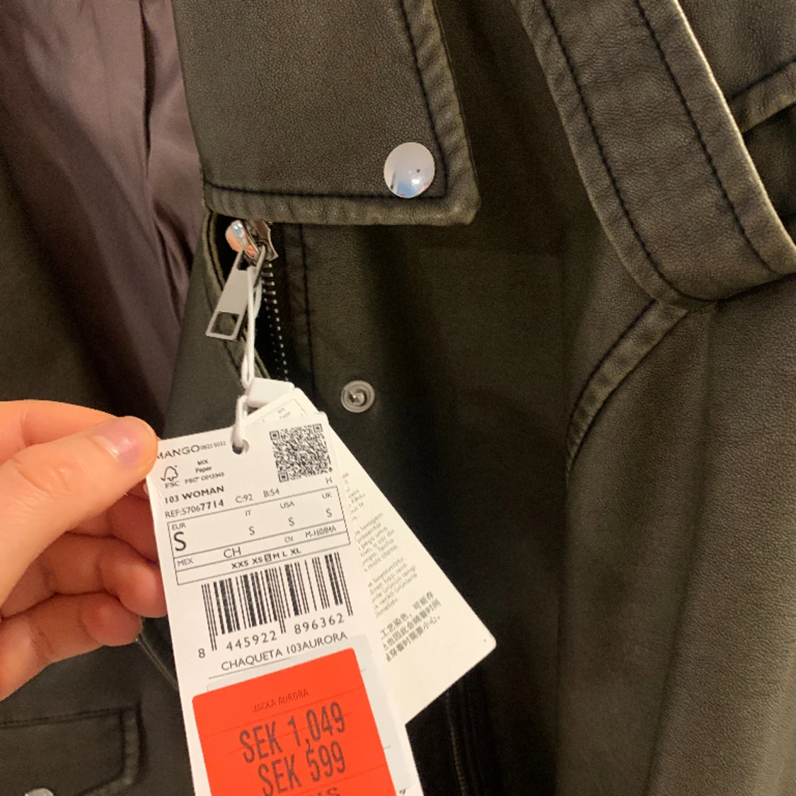 Fake skinnjacka - 90