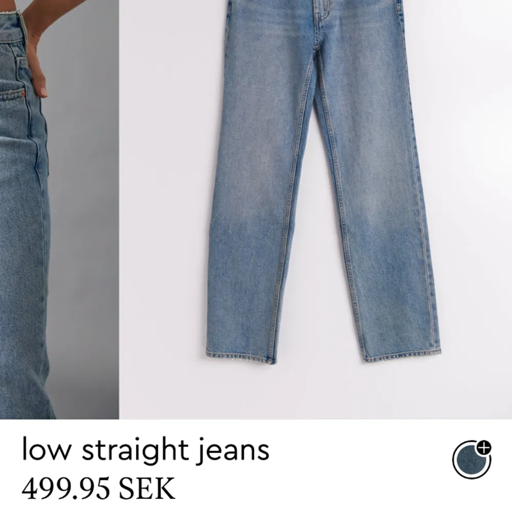 säljer av dessa low waisted straight gina jeansen då jag rensar garderoben 💋 skitsnygg passform och inga defekter, men lite för små för mig i midjan tyvärr 💕 ordinarie pris 500kr. Jeans & Byxor.