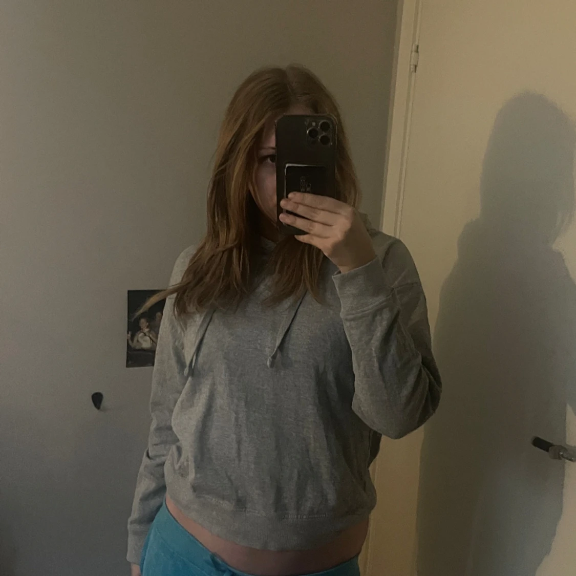 Grå hoodie🩶 - 90