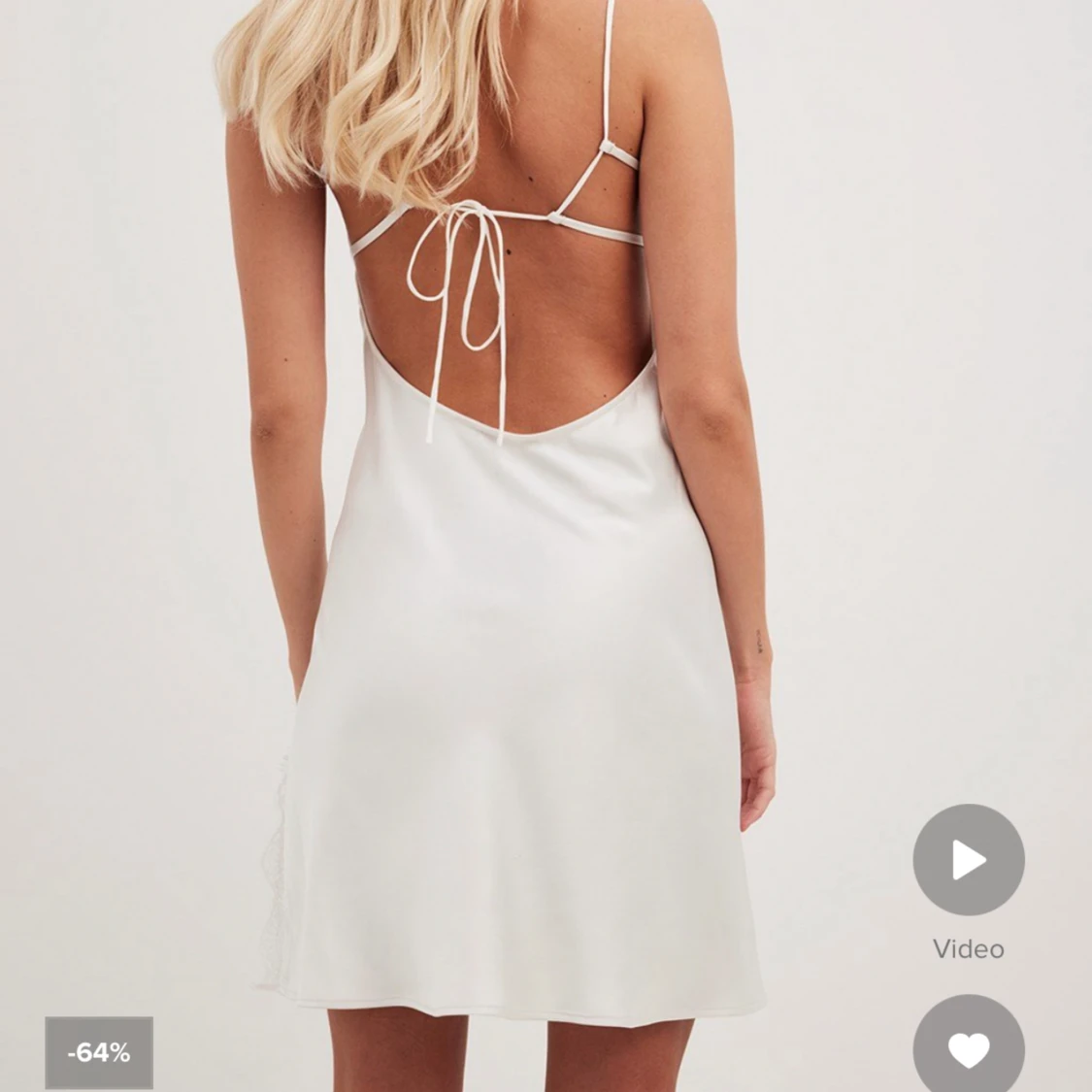 Vit spets klänning - 91