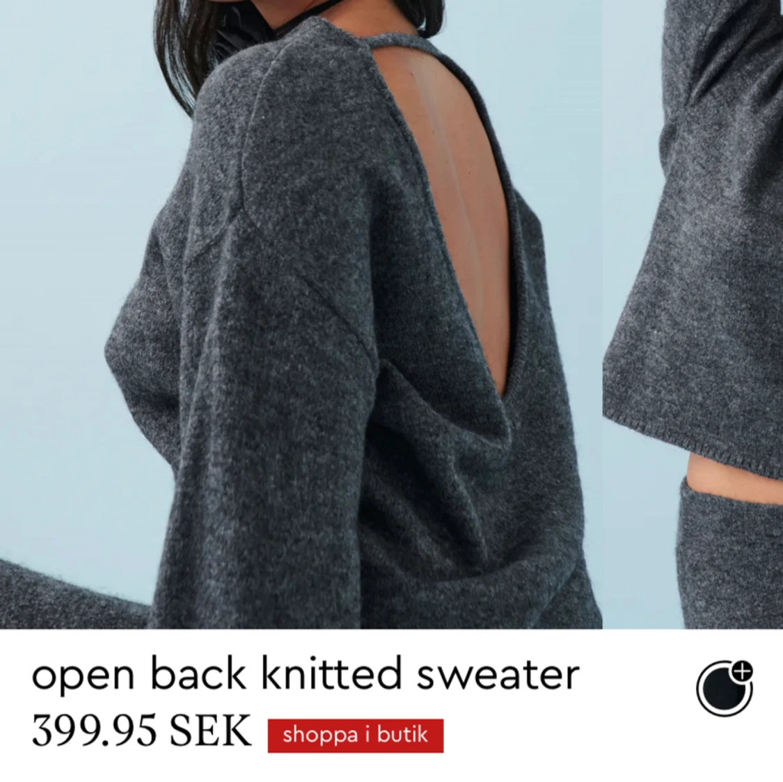Öppen rygg tröja - 91