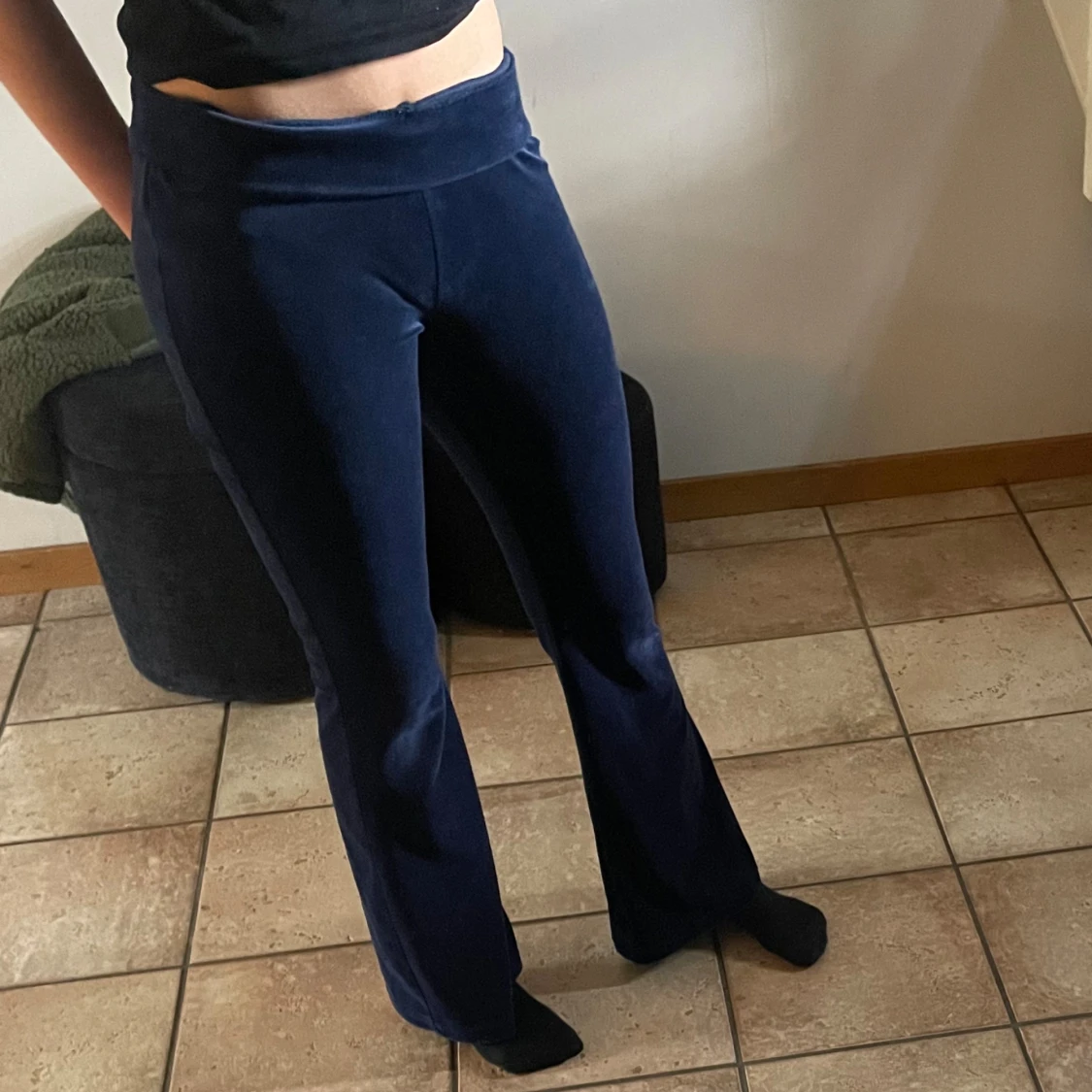 Mjukis bootcut byxor - 90