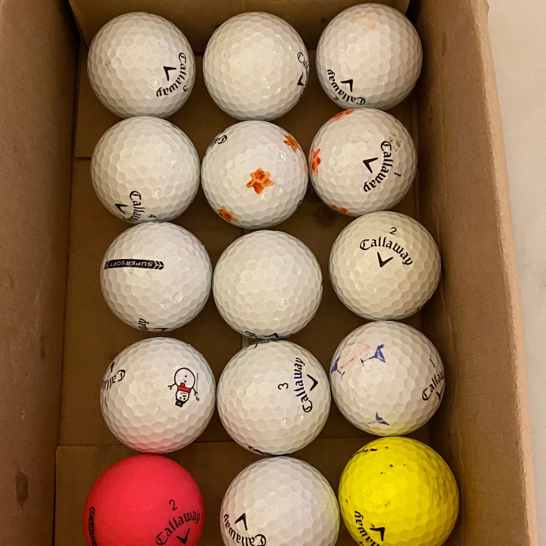 15 st Callaway supersoft bollar i bra skick