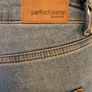 Gina Tricort jeans i mellanblå Denim med lite stretch.  Perfect jeans . Knappt använda. St M Personen i bilden är 173 lång . Super snygga jeans.