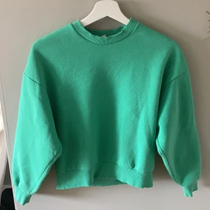 Grön sweatshirt  - Nu säljer jag en grön sweatshirt på grund av att den har blivit förliten storlek xxs. Tryck ej på köp nu kontakta innan.