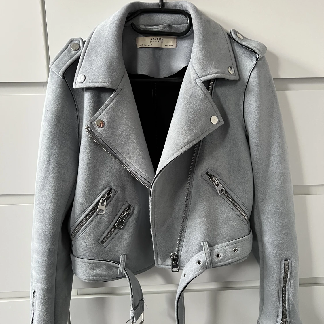 Blå mockajacka i perfekt skick