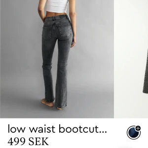 Lågmidjade jeans - Lågmidjade gråa jeana från Gina Tricot. Använda ett fåtal gånger. Inga defekter.