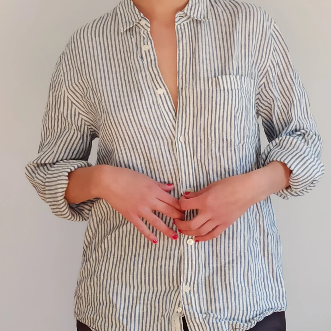 Somrig linneskjorta  - 90