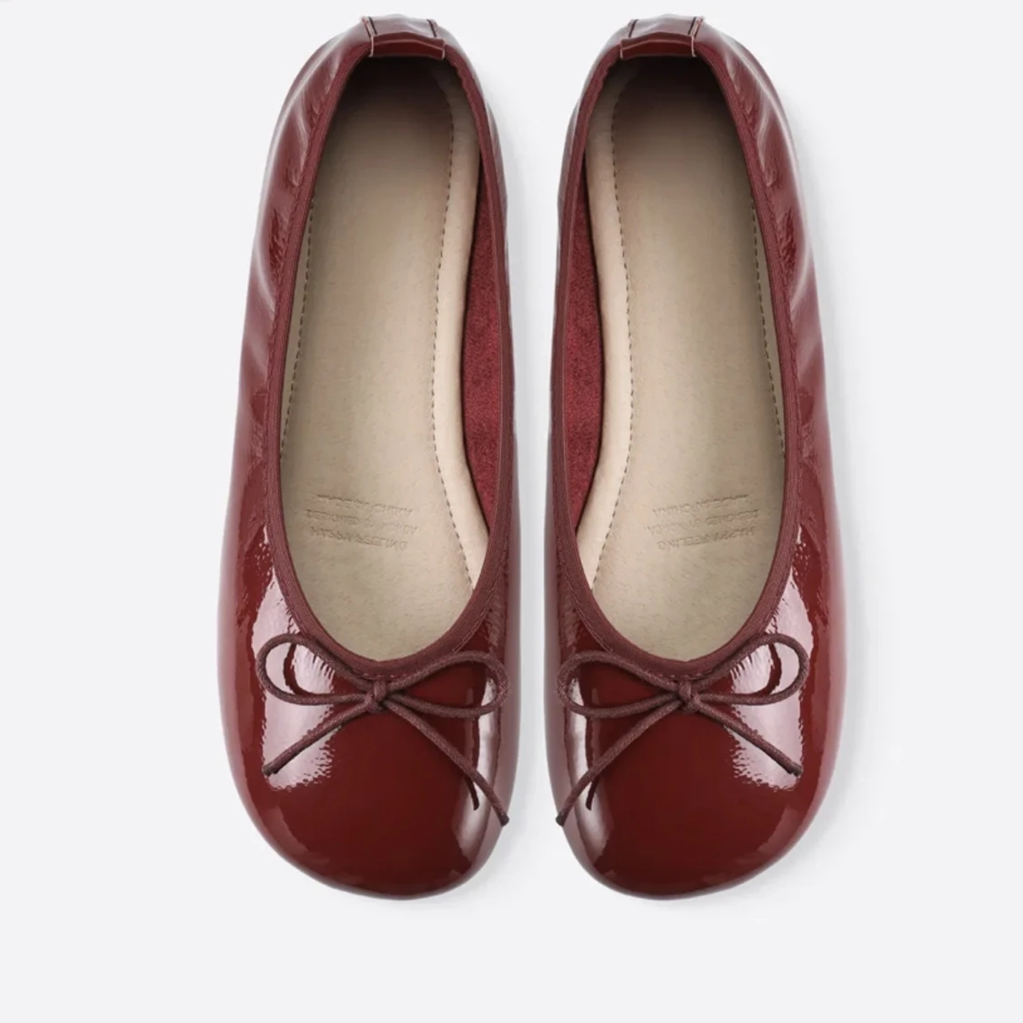 Vinröda ballerinas  - 90