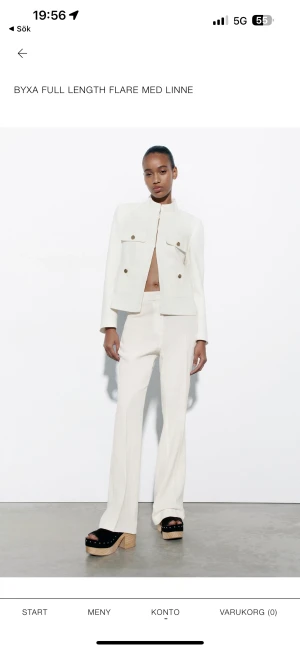 Linnebyxor - Säljer dessa superfina linnebyxor från zara. Aldrig använda! 