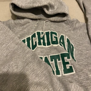 VINTAGE hoodie  - Vintage college hoodie från Michigan State, luvan är lite sne men inget som syns om man inte har den uppe. Ett litet hål under ena armen men går att fixa 