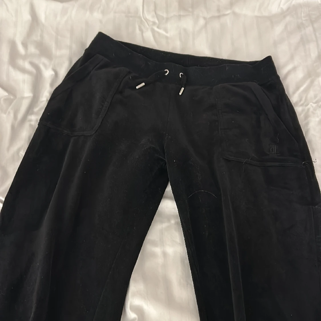 Svarta juicy byxor💋