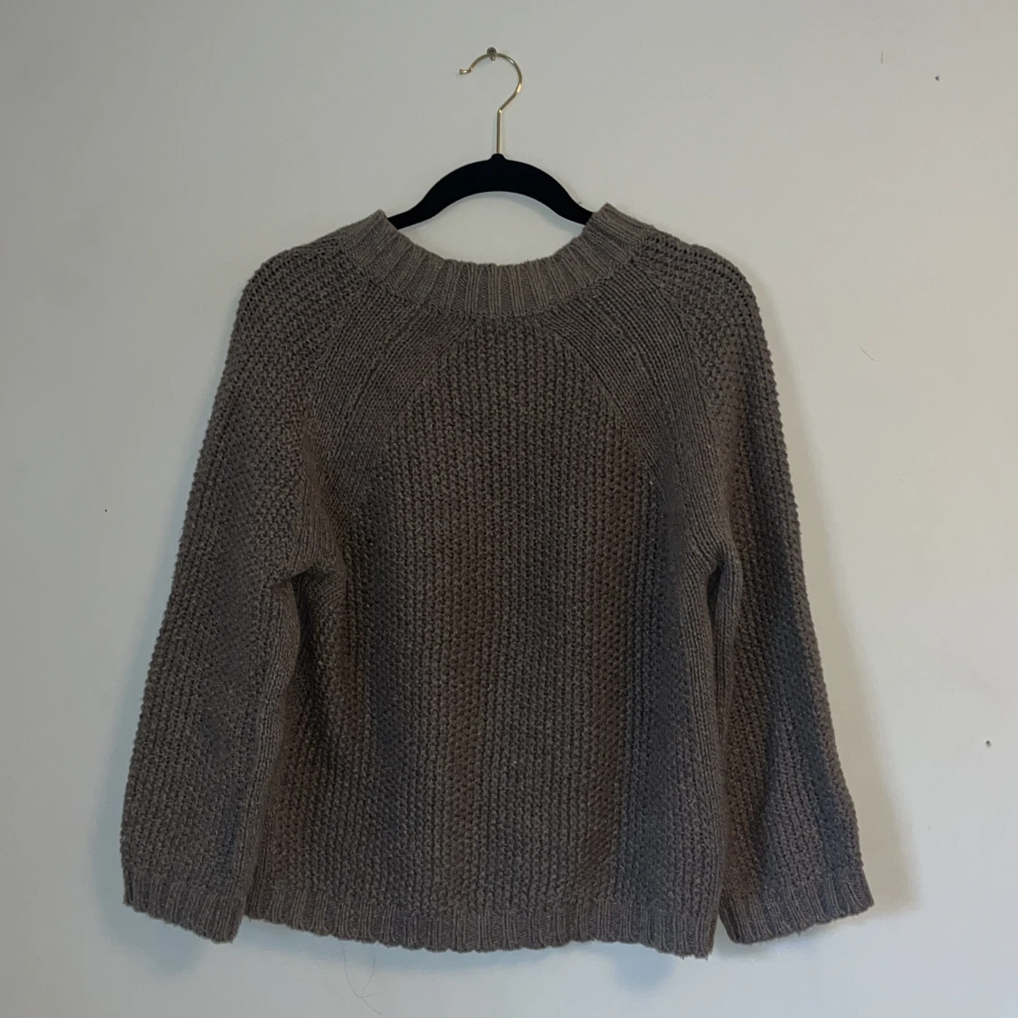 Stickad grå tröja - 90