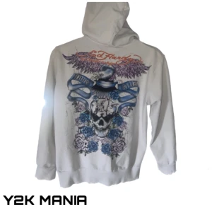 Vit Ed Hardy zip - Vit Ed Hardy zip-up i Strl XL