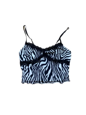 Zebra linne - Zebra mönstrad topp med spets🖤🤍 mjukt material, nyskick! 