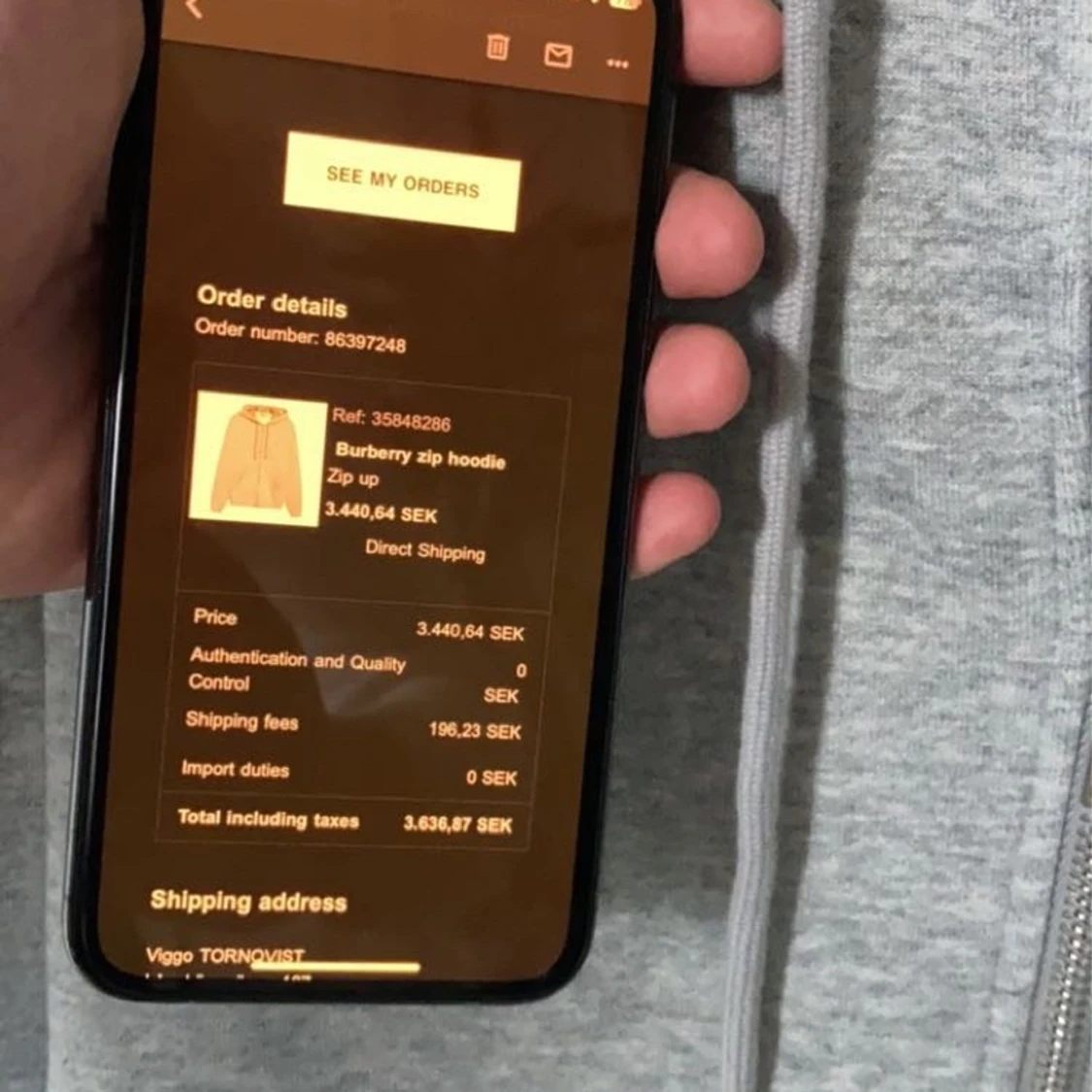 Burberry zip hoodie  - 91