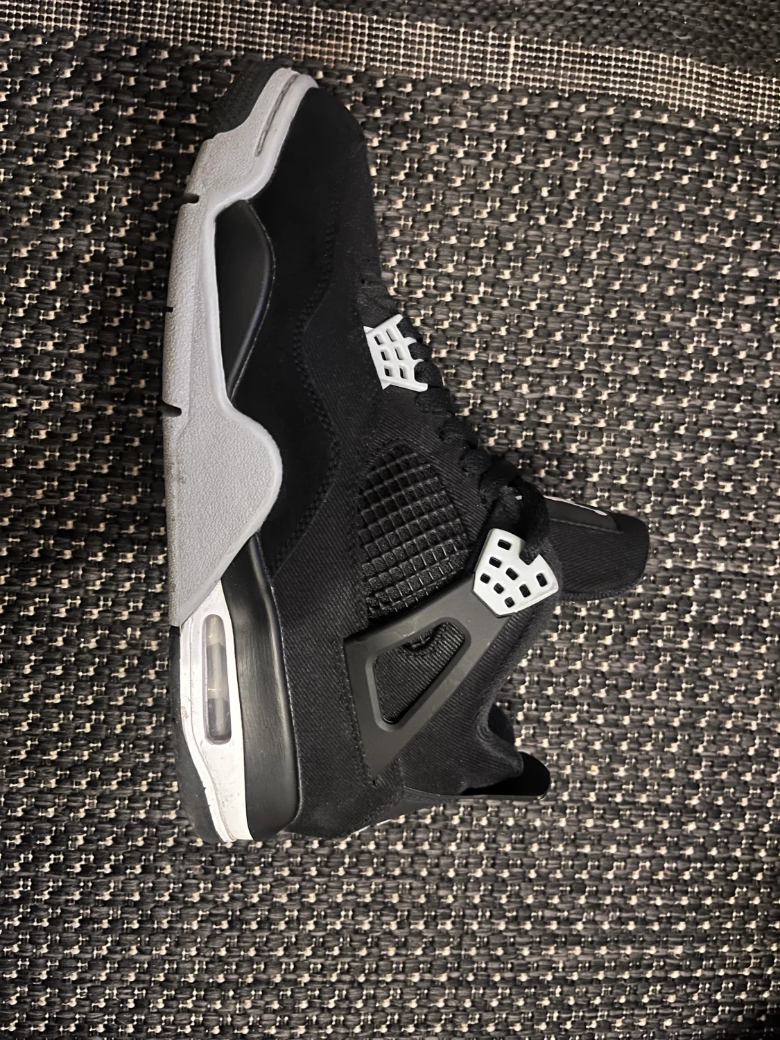 Jordan 4 black canvas