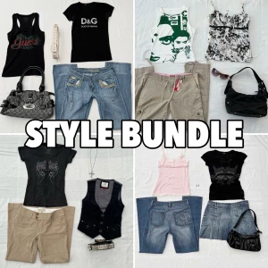 STYLE BUNDLE  - All information om vad som ingår hittar du på sista sidan. Detta koncept går ut på att du kontaktar mig och så köper jag kläder och accessoarer second hand som liknar dom bilderna du har skickat till mig. Kontakta mig vid frågor 😚Frakten är alltid 39kr