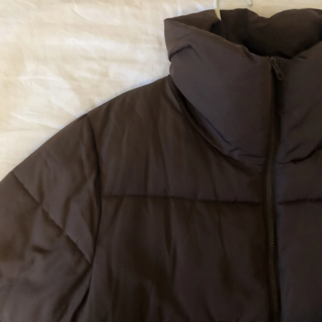 Brun fejkdun jacka - 90