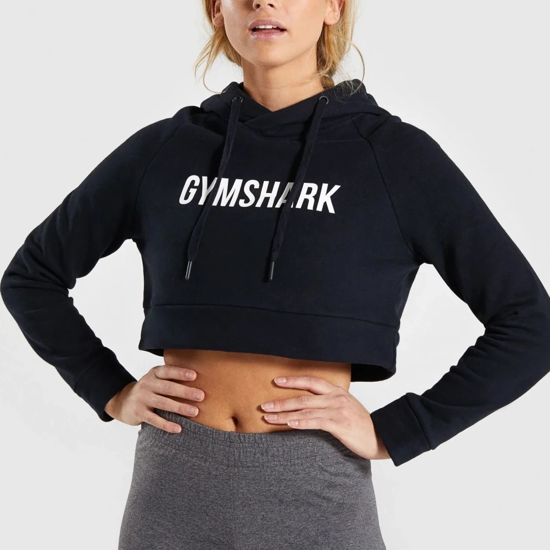 Croppad gymshark hoodie