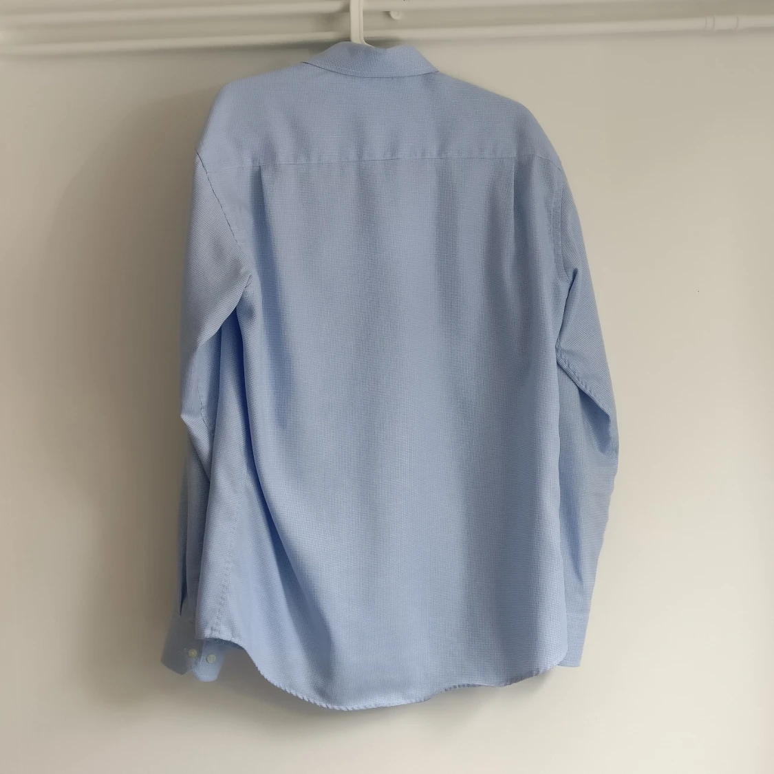 Ljusblå bomullsskjorta  - 90