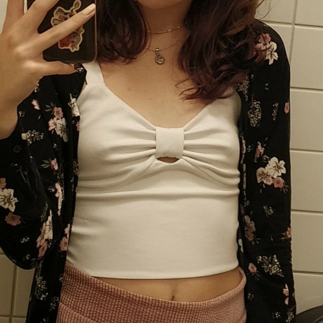 Söt vit topp/linne - 90