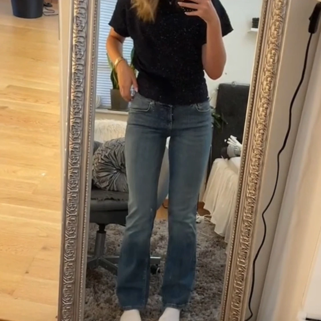 Lågmidjade bootcut jeans zara - 90