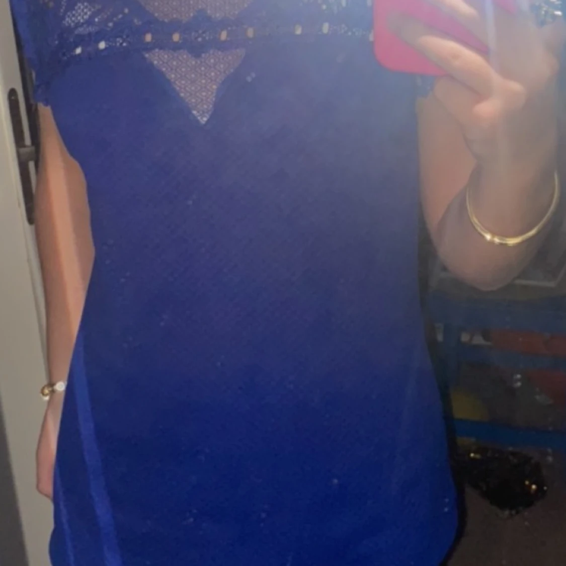 blå spetströja - 90