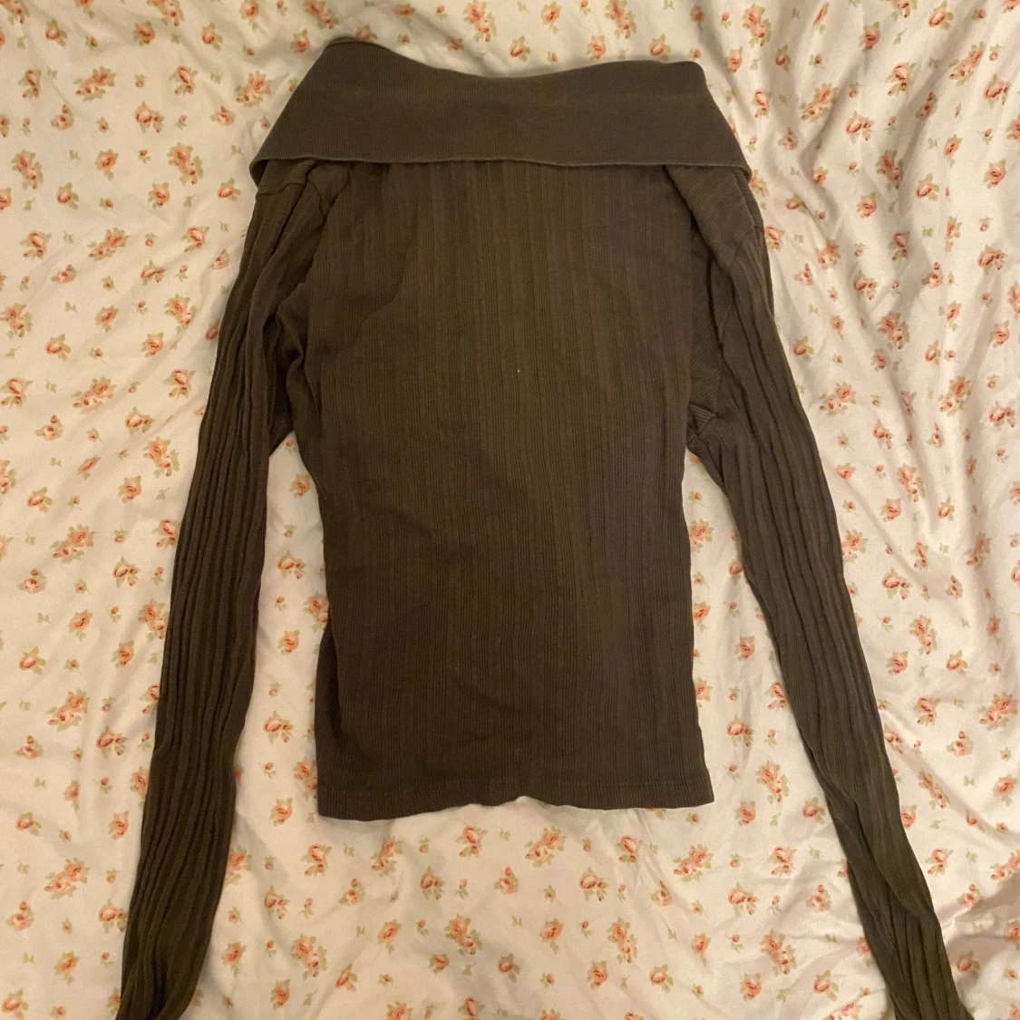 Brun långärmad kofta - 90