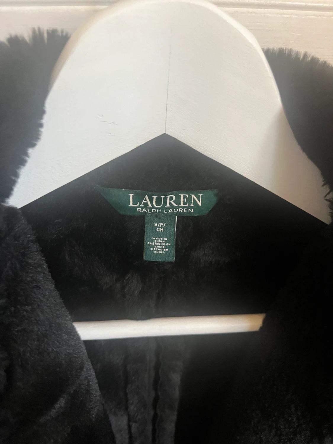 Ralph Lauren fuskpälsjacka  - 90