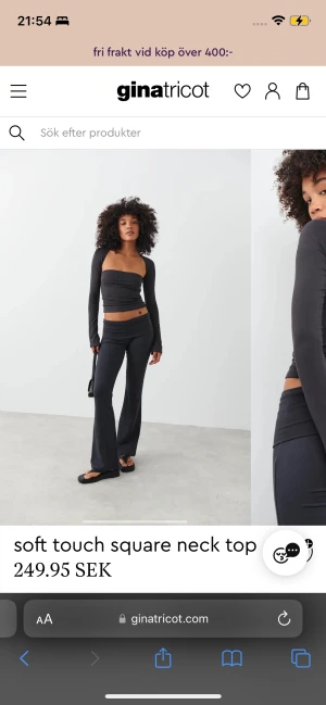 Gina topp! - Säljer denna topp från Gina då den inte kommer till användning, men har andvänds fåtal ggr. Har klippt bort lappen så man kan ha den både hållen dvs om man vill ha en öppen rygg eller int