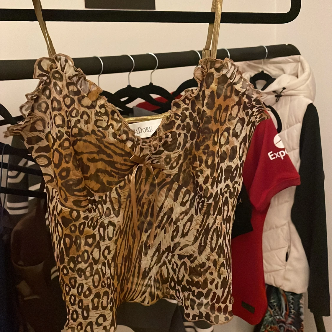 Leopard mönstrad topp - 90