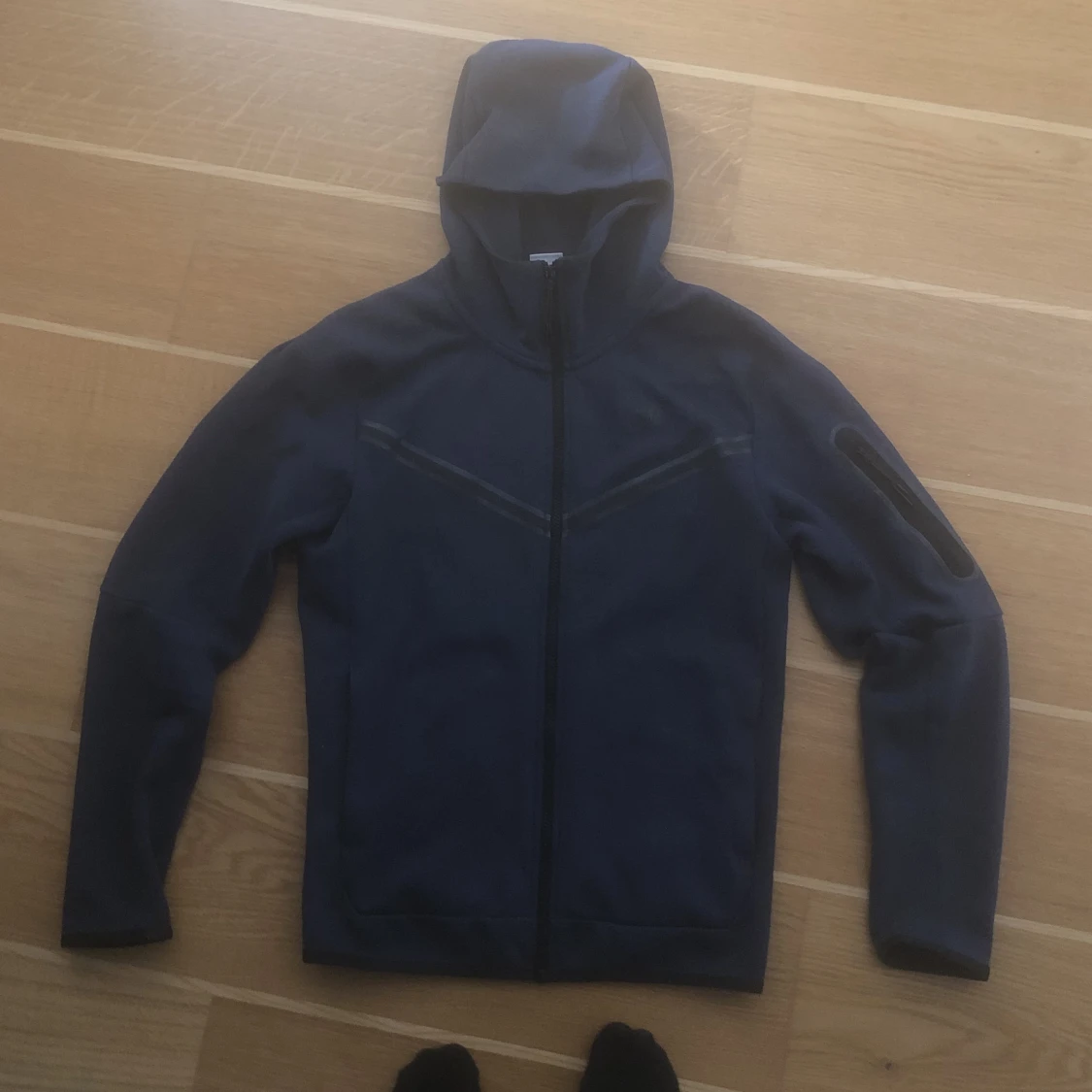 Nike tech hodie blå