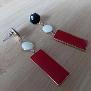 Geometric earrings - Length about 6.5 cm. Perfect condition.   Feel free to DM me if you want more photos!