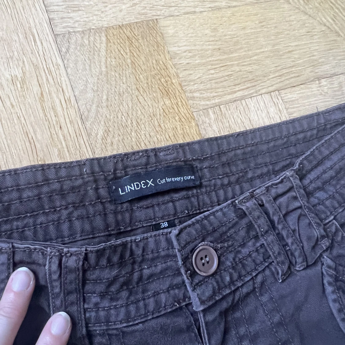 Bruna cargobyxor  - 91