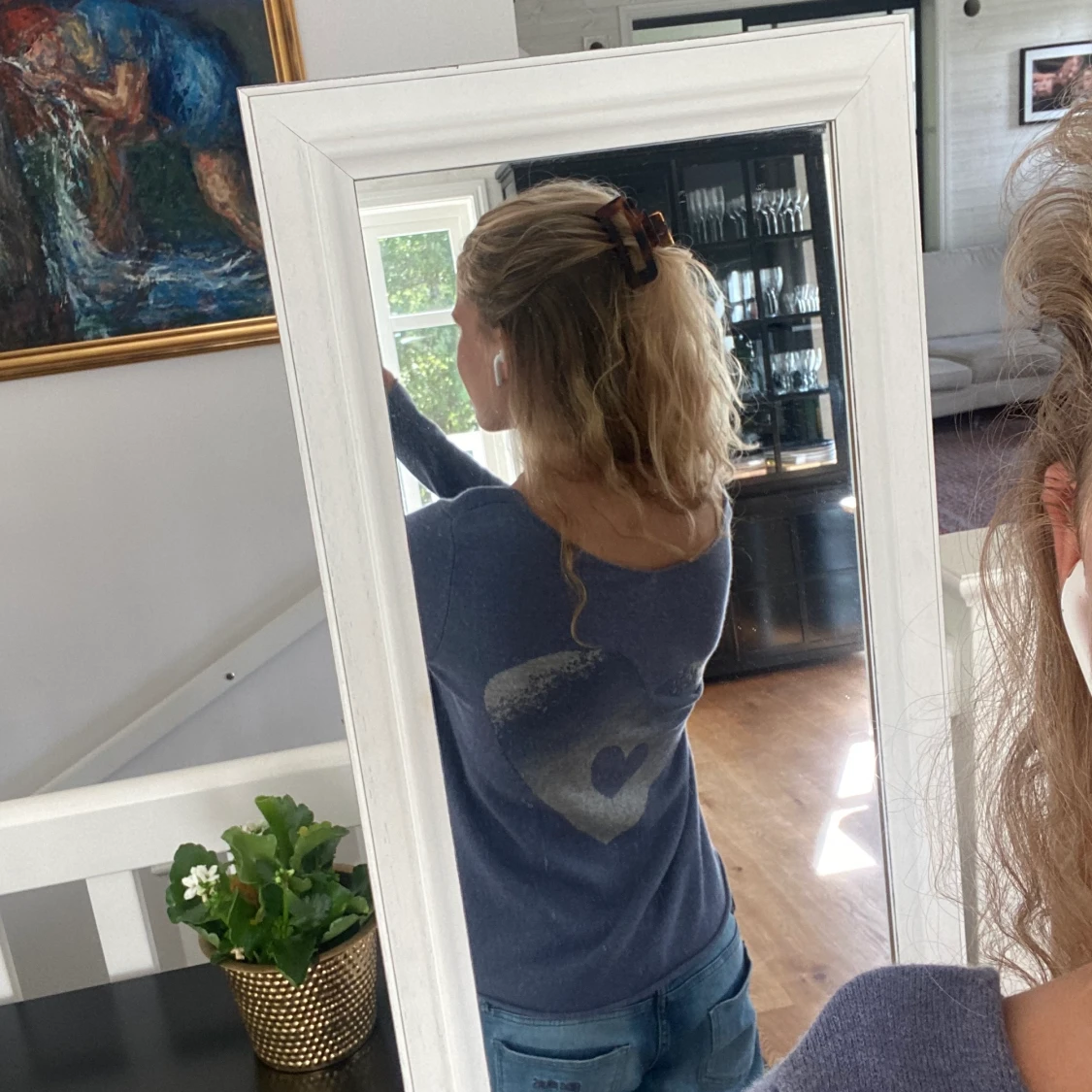 Blå kashmirtröja - 91