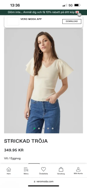 Tröja  - Supersnygg tröja med lufta ärmar. Tyget är mjukt och bekvämt. Änvänd 2 gånger och har inga defekter. Superfin!