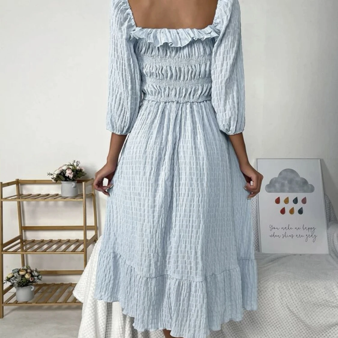 Blå sommarklänning - 90