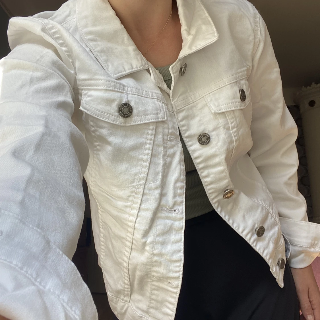 Vit jeansjacka  - 90