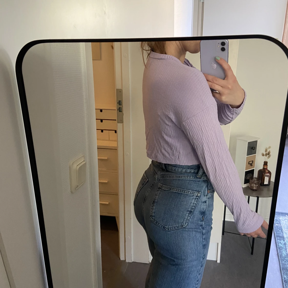 Söt ribbad top - 90