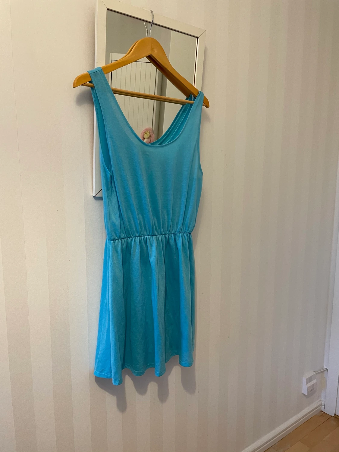 Blå klänning storlek L - 90
