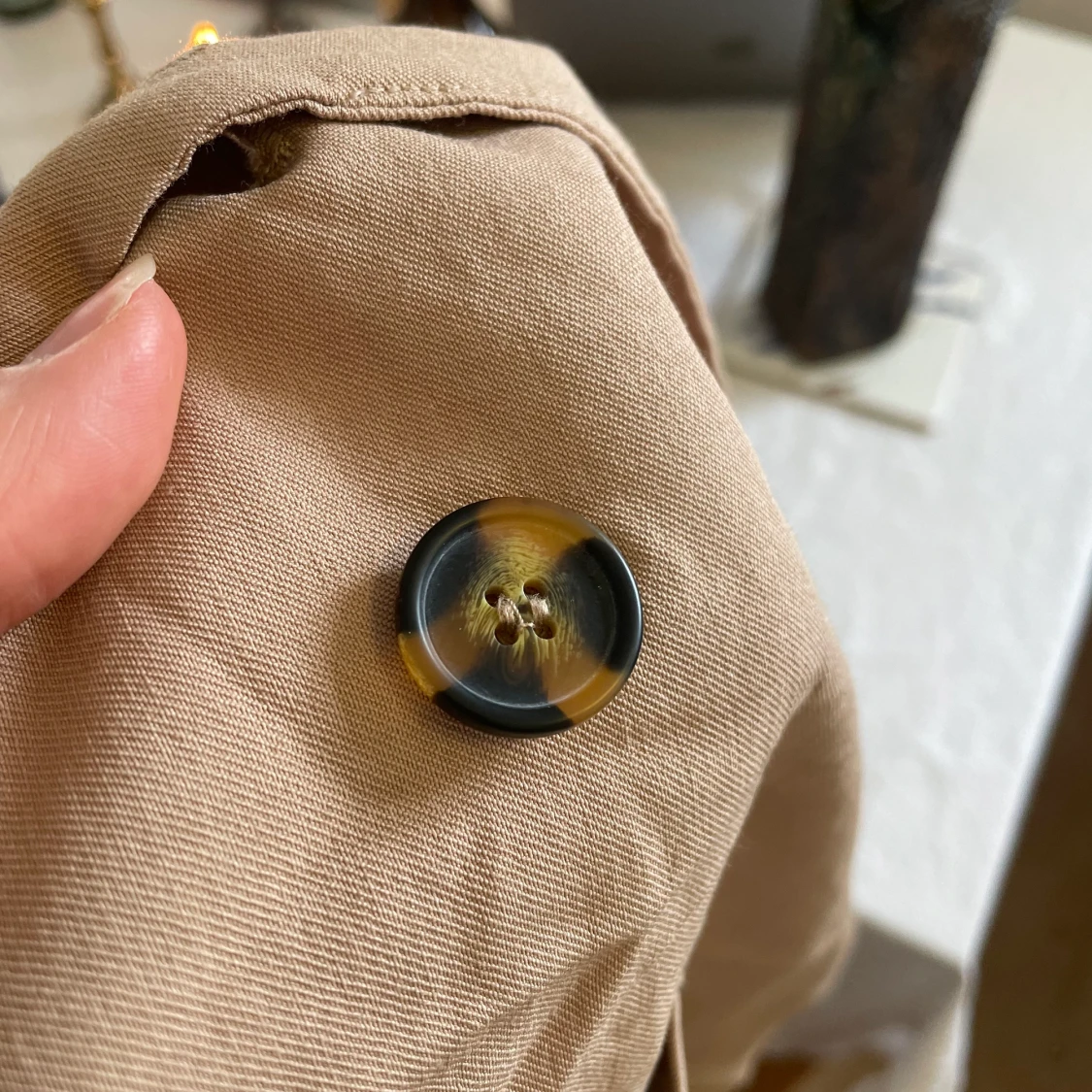 Oversized kavaj beige - 91