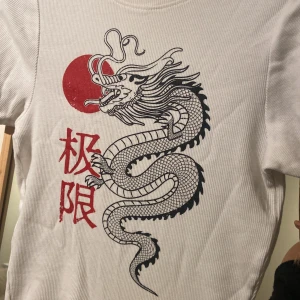 Drake vit ribbad tröja - Sitter väldigt fint och tight, relativt stretchig 🤍