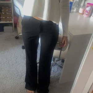 Lågmidjade Kostymbyxor - Fina low waist kostymbyxor från H&M💕 De är lite för långa på mig (jag är 160)