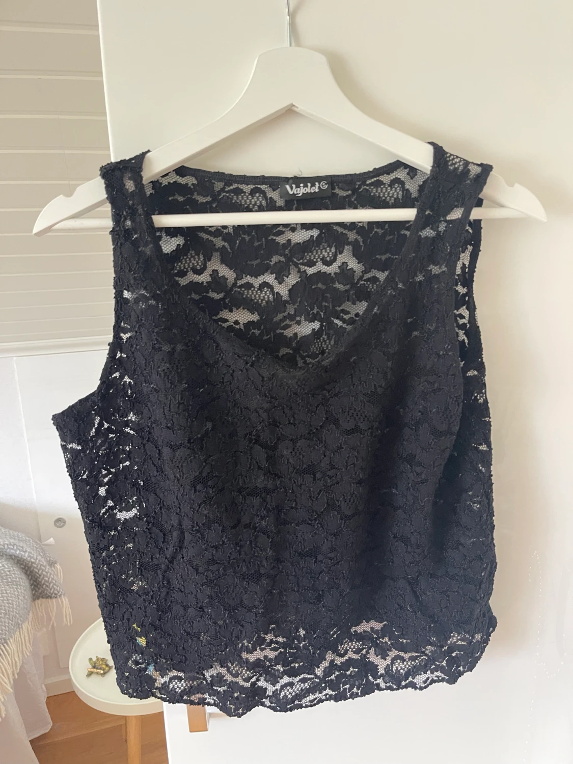 Spetslinne svart - 90